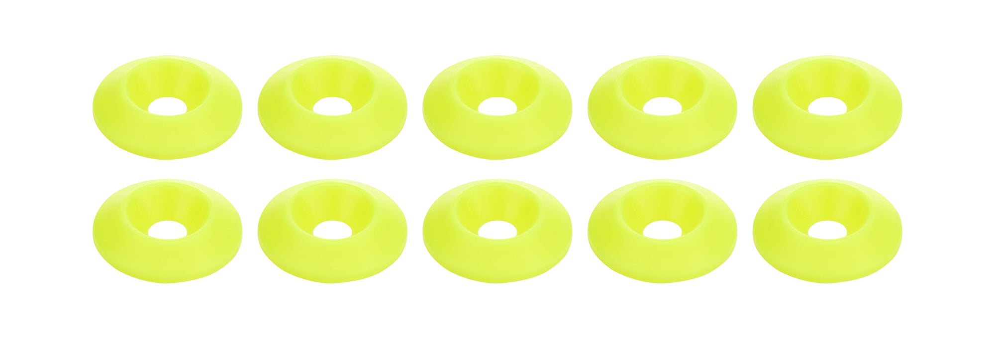 Countersunk Washer Fluorescent Yellow 10pk