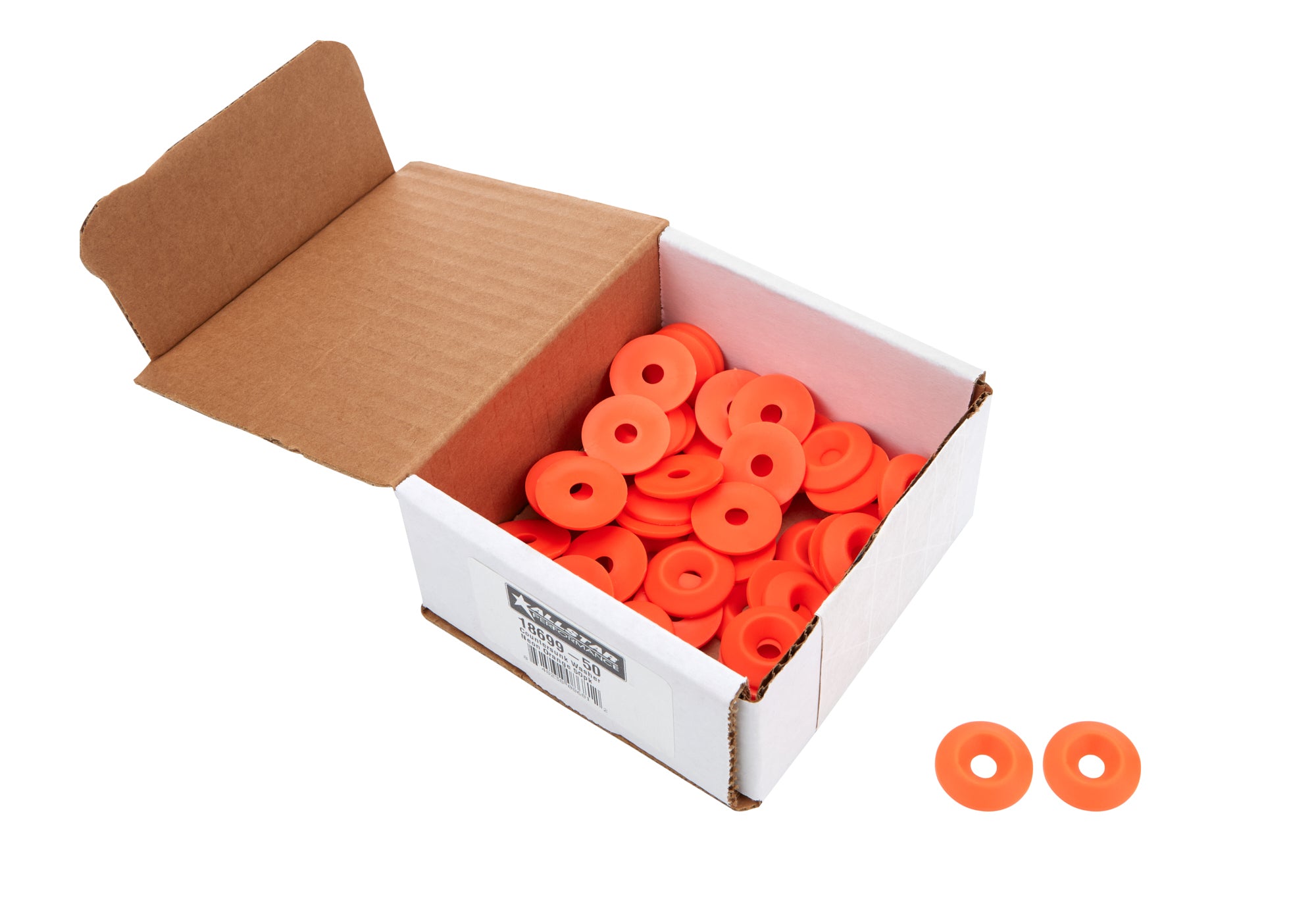 Countersunk Washer Fluorescent Orange 50pk