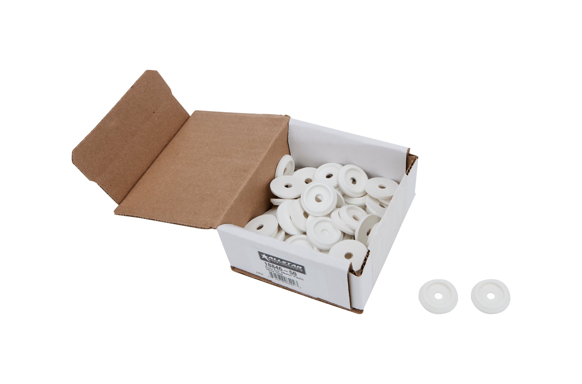 Body Bolt Washer Plastic White 50pk