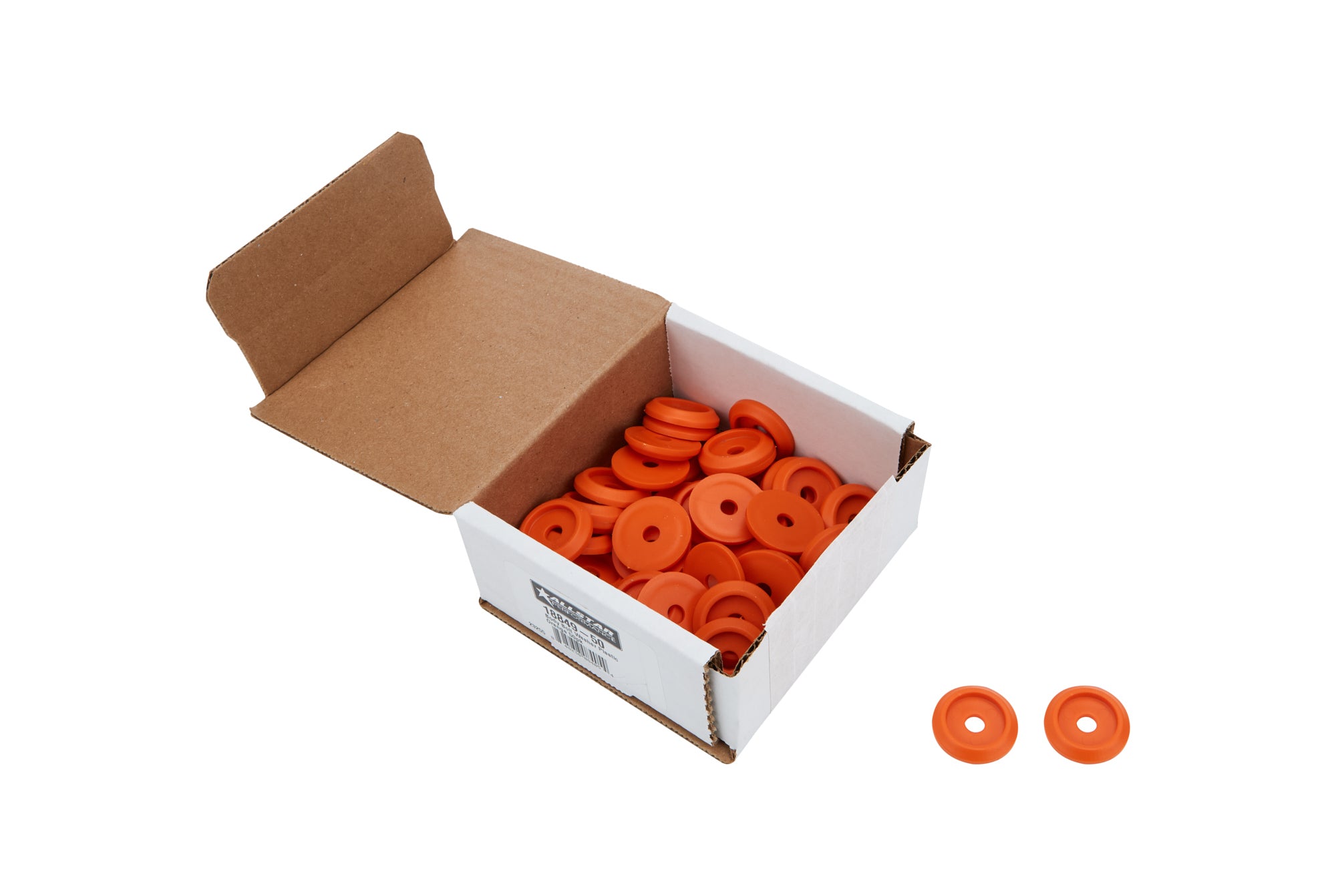 Body Bolt Washer Plastic Orange 50pk