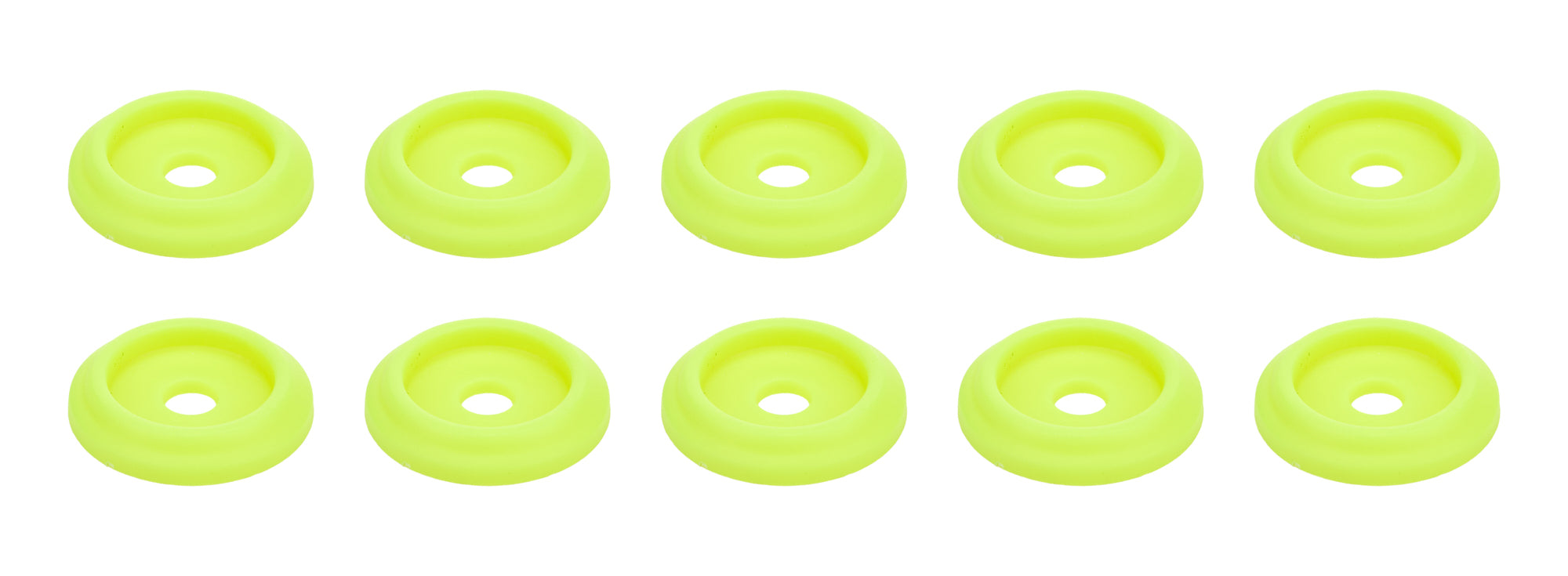 Body Bolt Washer Plastic Fluorescent Yellow 10pk