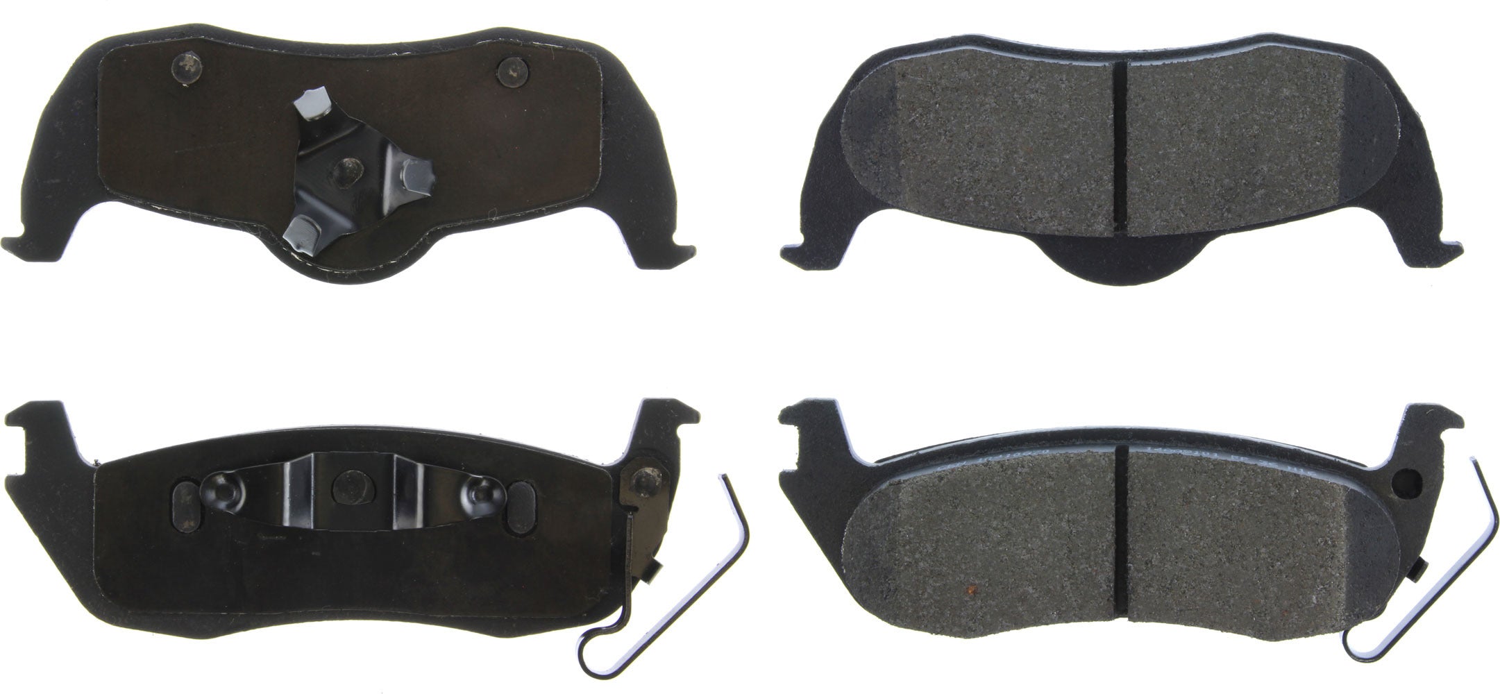 Posi-Quiet Semi-Metallic Brake Pads with Hardwar