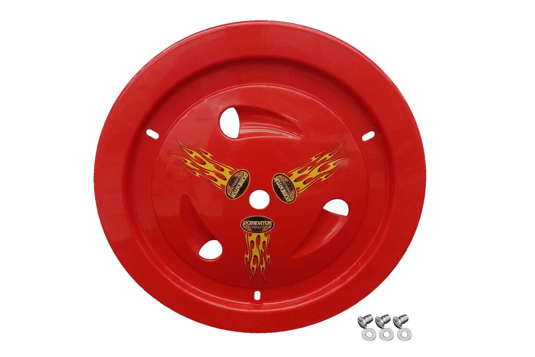 Wheel Cover Dzus-On Red Real Style