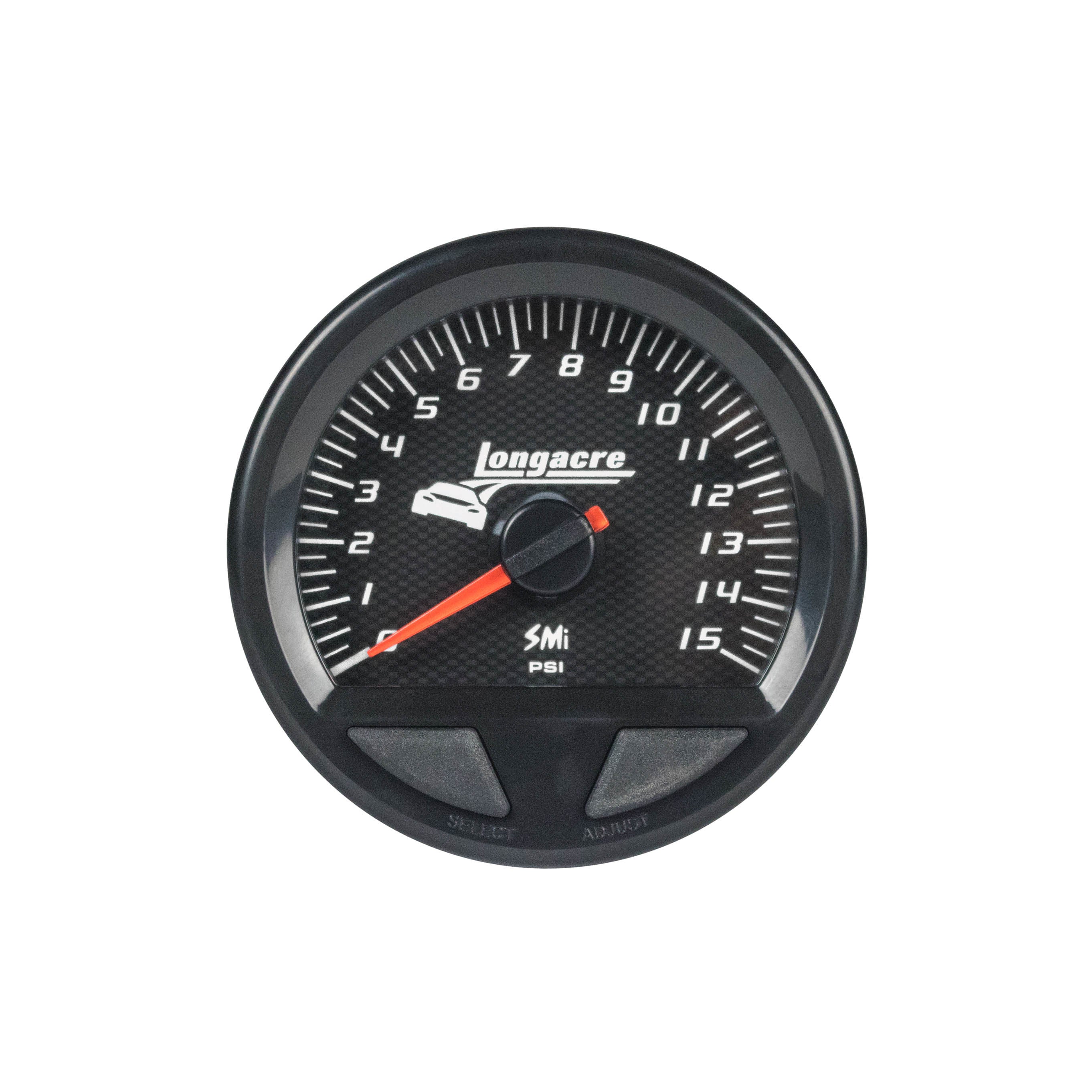 Waterproof SMI Fuel Pressure Gauge 0-15psi