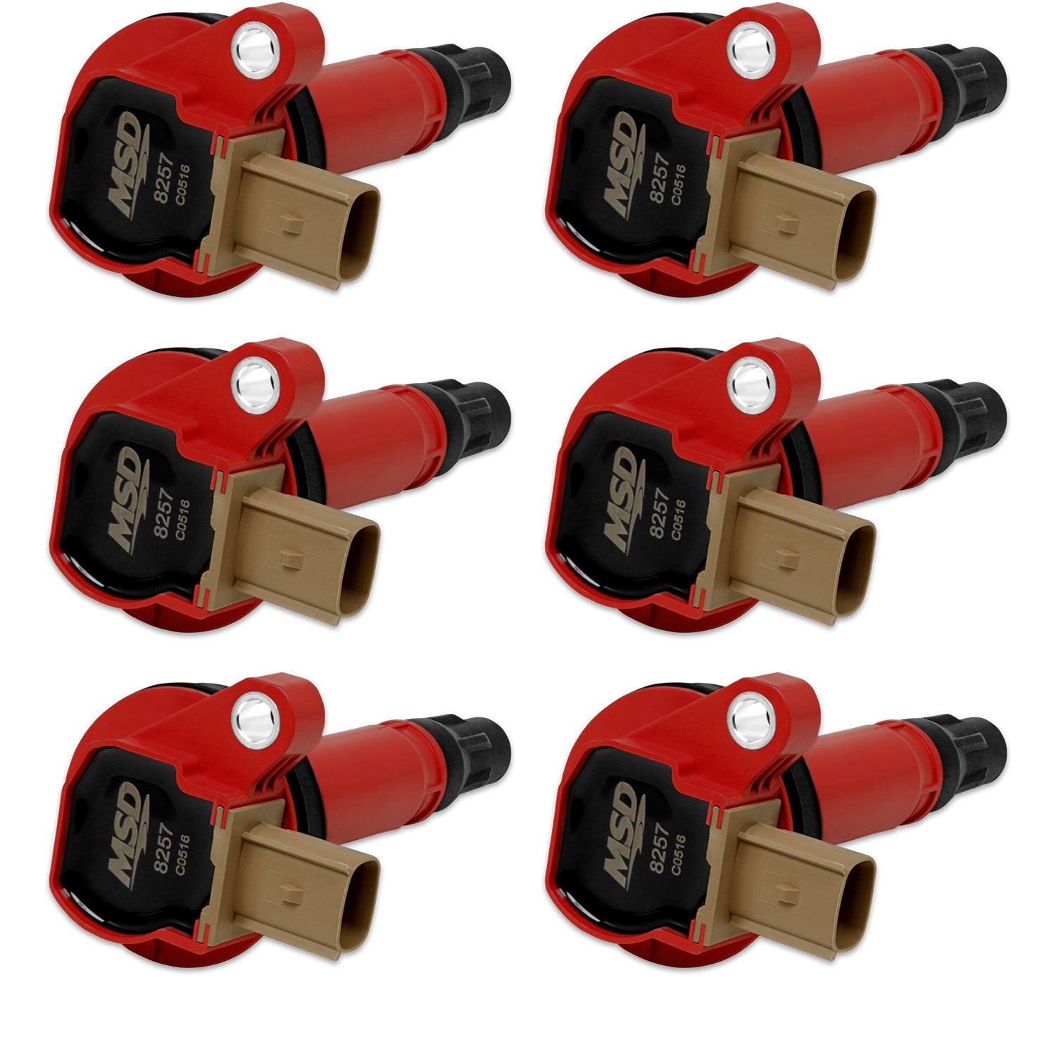 Coils 6pk Ford Eco-Boost 3.5L V6 11-16  Red