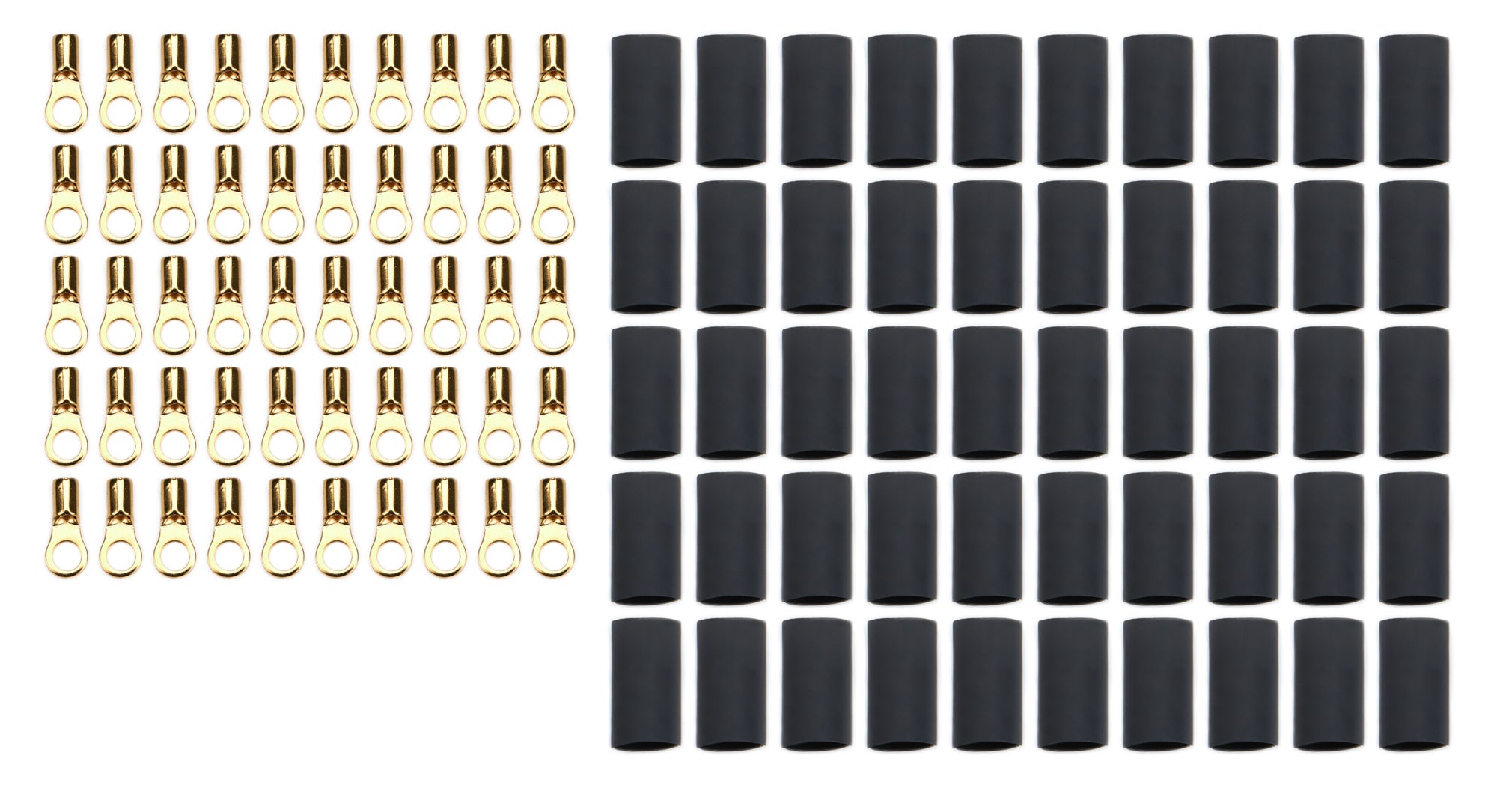 Ring Terminal #6 16-22 Ga w/Heat Shrink 50pk