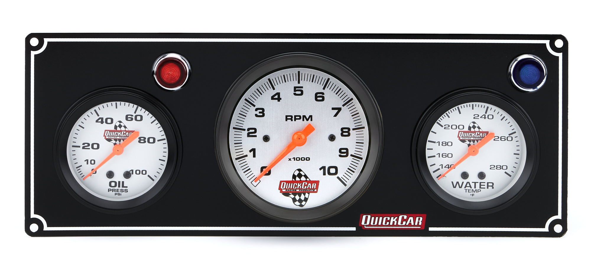 2-1 Gauge Panel OP/WT w/ 3in Tach Black