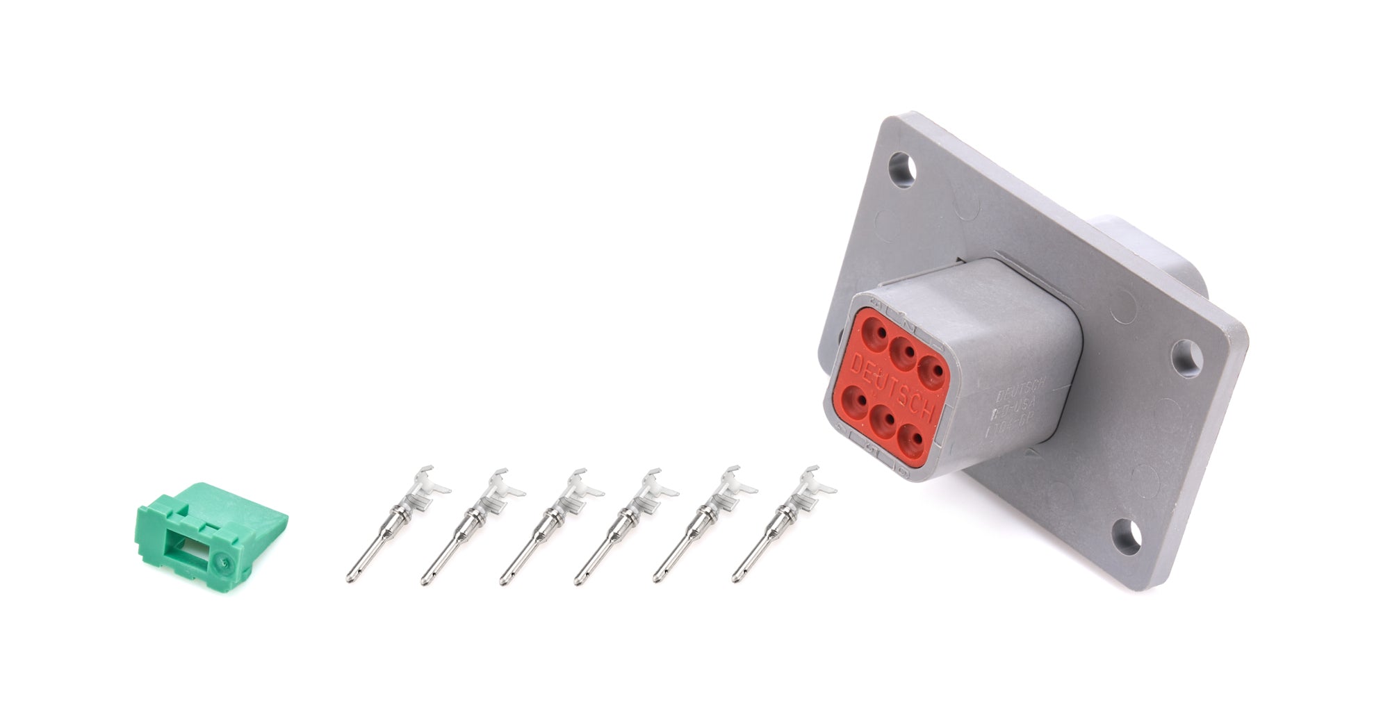 Plug Deutsch 6 Pin Receptacle w/Flange